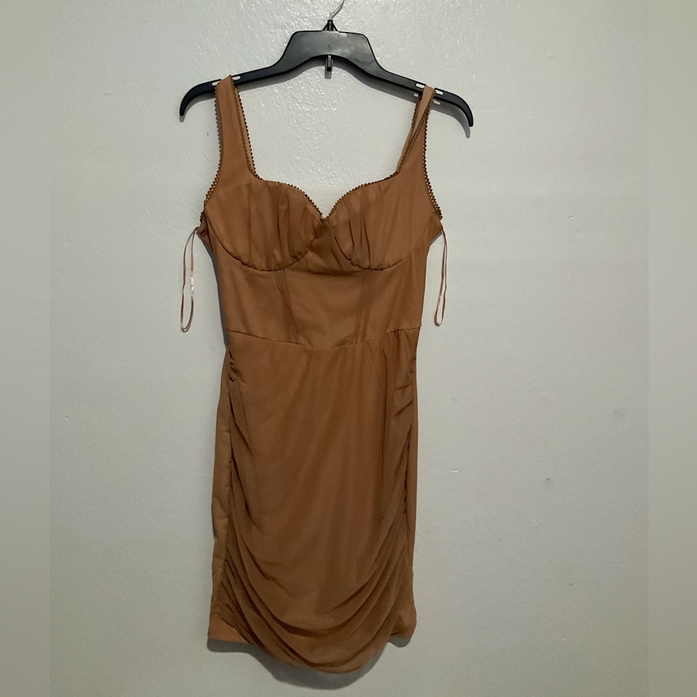 Ever B Women’s dress tan/ brown short dress